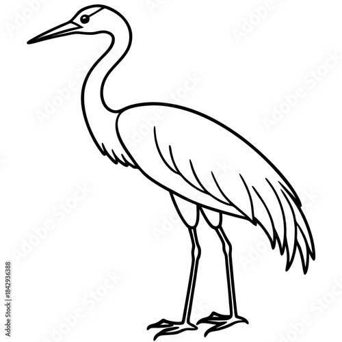 Crane Silhouette Vector