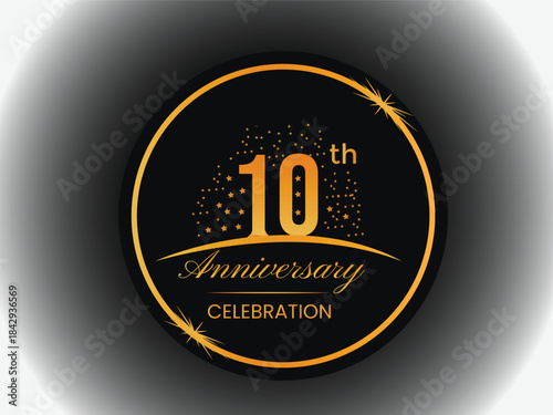 10 years celebration design