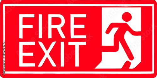 Emergency Exit Icon. exit door sign. Escape and evacuation symbol. Various exit sign isolated white background.Evacuation and relocation of people to safety, Vector illustration !