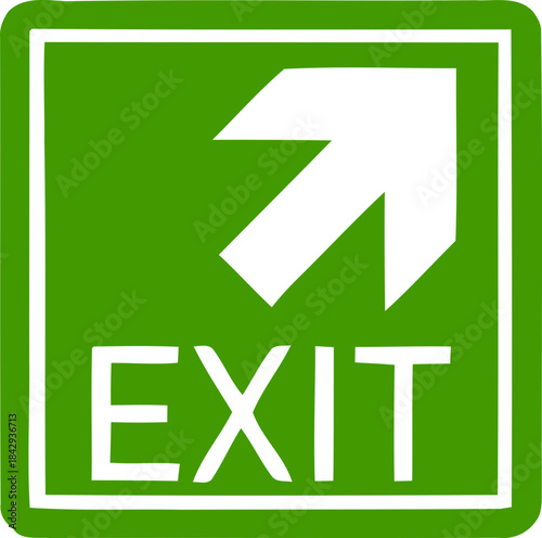 Emergency Exit Icon. exit door sign. Escape and evacuation symbol. Various exit sign isolated white background.Evacuation and relocation of people to safety, Vector illustration !