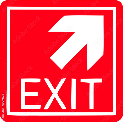 Emergency Exit Icon. exit door sign. Escape and evacuation symbol. Various exit sign isolated white background.Evacuation and relocation of people to safety, Vector illustration !