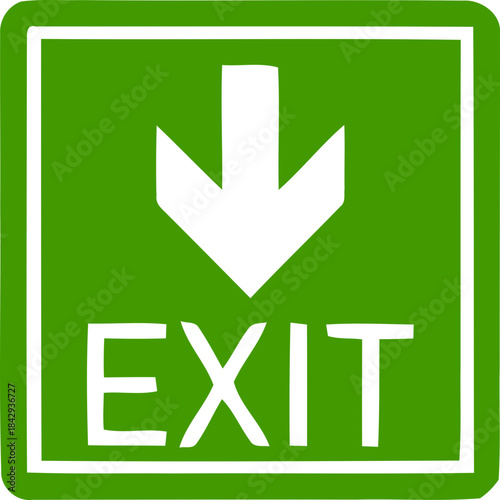 Emergency Exit Icon. exit door sign. Escape and evacuation symbol. Various exit sign isolated white background.Evacuation and relocation of people to safety, Vector illustration !