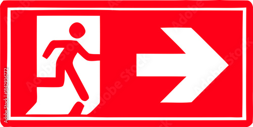 Emergency Exit Icon. exit door sign. Escape and evacuation symbol. Various exit sign isolated white background.Evacuation and relocation of people to safety, Vector illustration !