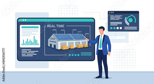 Analyzing Real-Time Data of Solar Powered Warehouse Performance and Energy Consumption