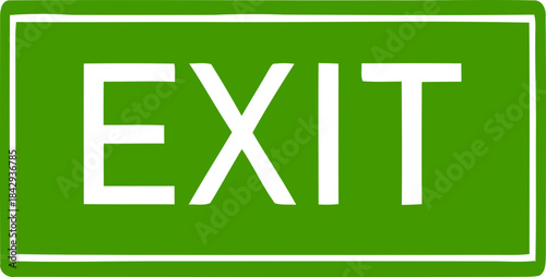 Emergency Exit Icon. exit door sign. Escape and evacuation symbol. Various exit sign isolated white background.Evacuation and relocation of people to safety, Vector illustration !