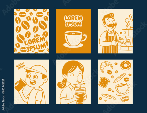 abstract background illustration social media template design