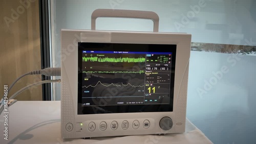 Vital Signs Monitored During Therapy, Display Of Vital Data In Clinical Therapeutic Procedures