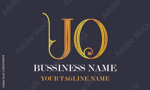 UO U uo initial logo | initial based abstract modern minimal creative logo, vector template image. luxury logotype logo, real estate homie logo. typography logo. initials logo