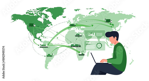 Global logistics network tracking with digital dashboards for enhanced visibility and efficiency