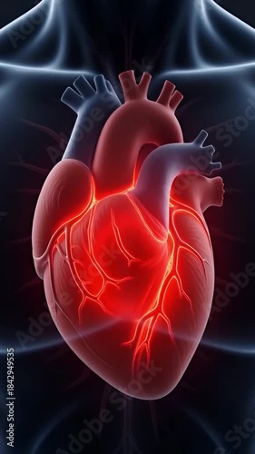 3D Visualization of Heart Attack and Coronary Artery Blockage