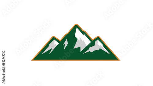 Peaks of Glory: A majestic depiction of mountains, symbolizing strength, resilience, and the grandeur of nature, with snow-capped peaks against a crisp, vibrant blue sky.