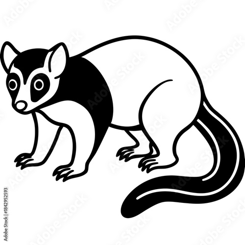 Cuscus Animal Vector Silhouette
