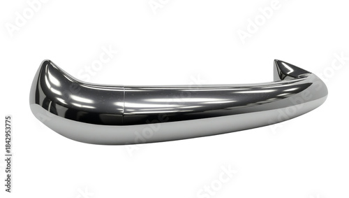 Wallpaper Mural Sleek chrome door handle design rendered in 3d against a stark emphasizing modern luxury and polished hardware Torontodigital.ca