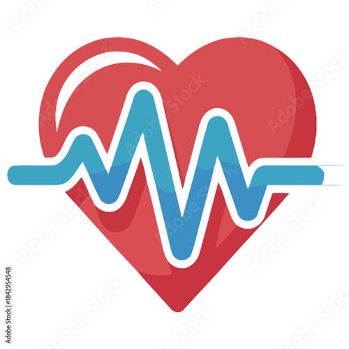 Heartbeat line icon medical app element heartbeat monitor cardiology healthcare concept design healthy life measurement pulse vital sign digital display cardiogram rhythm graph