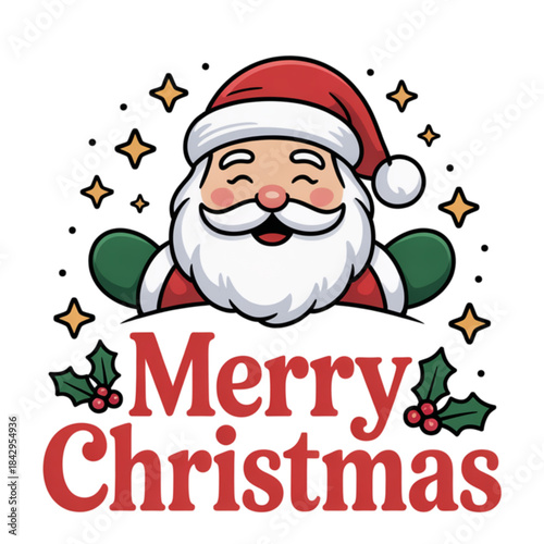 santa claus with christmas tree