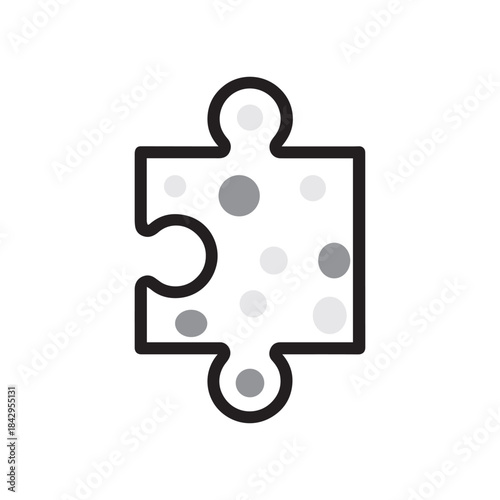 Minimal Puzzle Piece Icon
