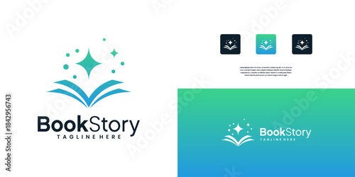 Bookstore Logo template. Design logo inspiration