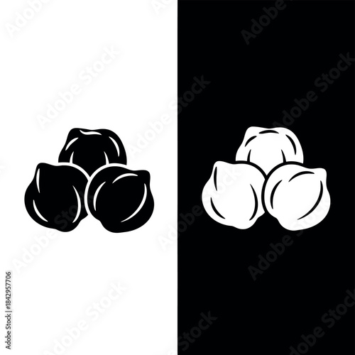 Black and white popcorn icons minimalist design perfect for food and movie themes versatile for various graphic design projects