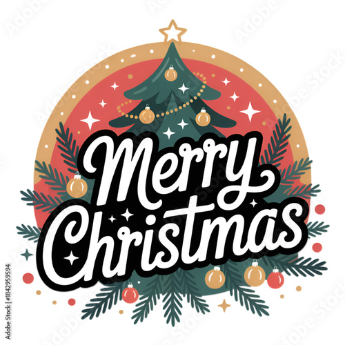 merry christmas lettering