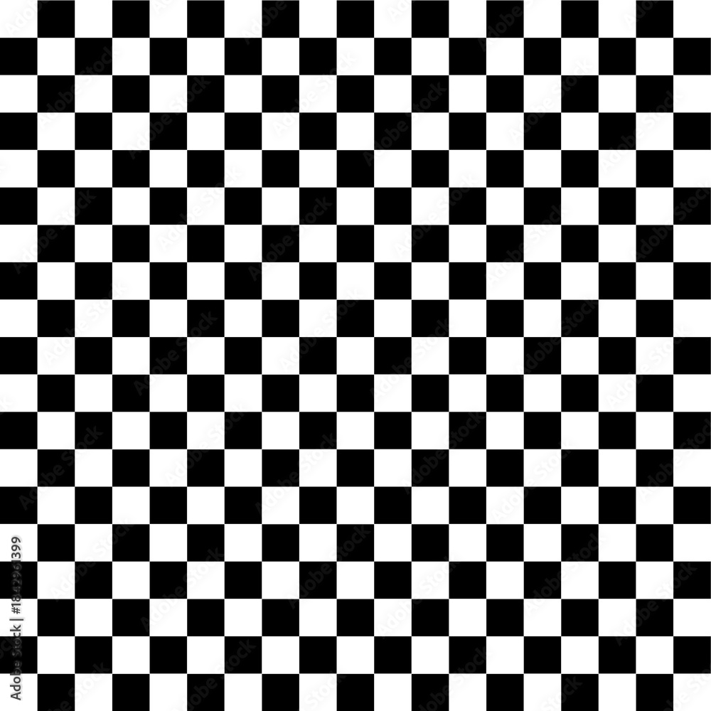 Fototapeta premium Classic Checkered Pattern in Black and White.
