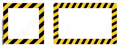 warning caution tape frame icon