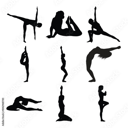 Flat yoga poses collection for international yoga day