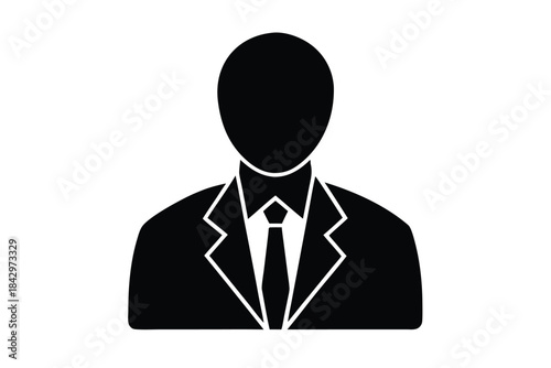 office staff silhouette icon