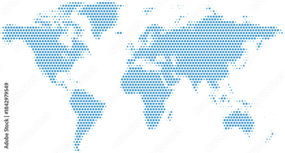 Fototapeta premium World Map – Global Countries Outline Vector