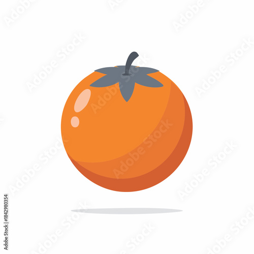 Fresh Tangerine Flat Vector Illustration featuring Juicy Citrus Fruit and Vitamin Rich Food