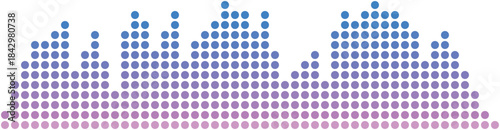 Electronic music pulse. Sound volume neon beat