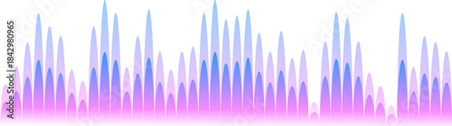 Sound spectrum. Neon gradient audio volume pulse