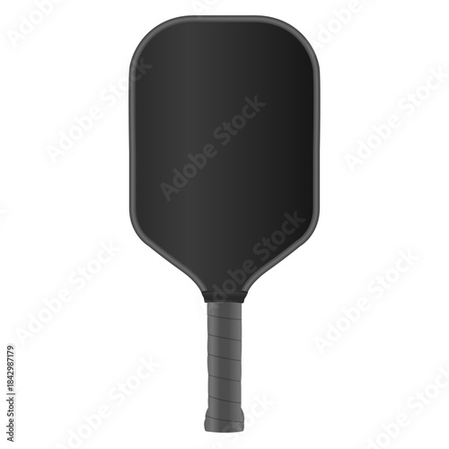 Realistic Pickleball Paddle_Black