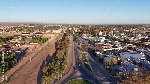 Aerial view of the city of 