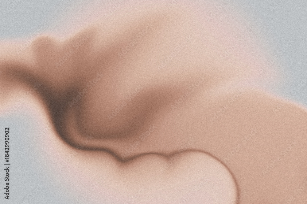 Fototapeta premium Abstract fluid gradient. Grainy texture. Brown, beige and blue colors