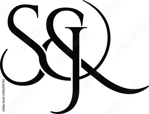 Letter S&J luxury logo