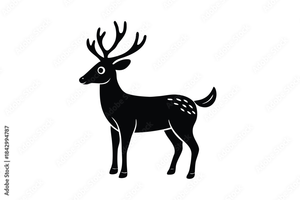 Obraz premium Christmas Icon Silhouette Illustration Bundle – Festive Holiday, Winter, Santa, Tree, Ornament & Avatar Collection