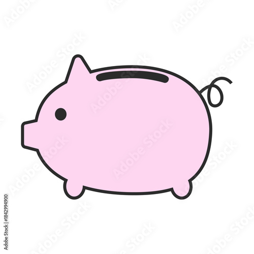 豚の貯金箱、貯金、貯蓄、カラー