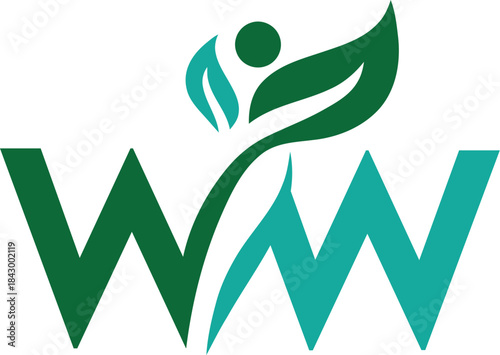 Letter WW organic logo