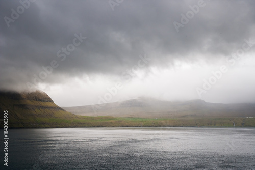 fjord landscape of faroe islands