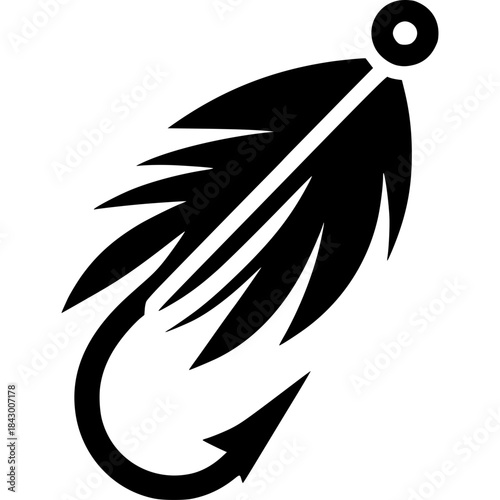Fly Fishing Fly Icon Vector