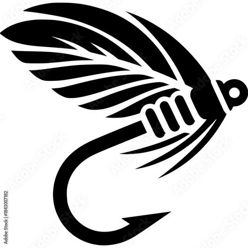 Fly Fishing Fly Icon Vector