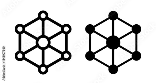 Business modeling Icon collection in filled and stroke style.