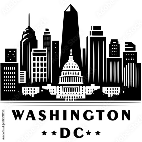 Washington DC Skyline Vector