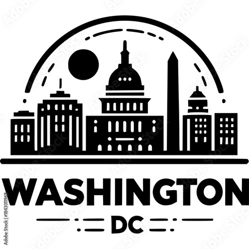 Washington DC Skyline Vector