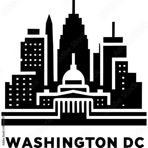Washington DC Skyline Vector