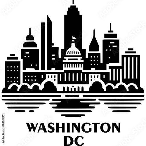 Washington DC Skyline Vector