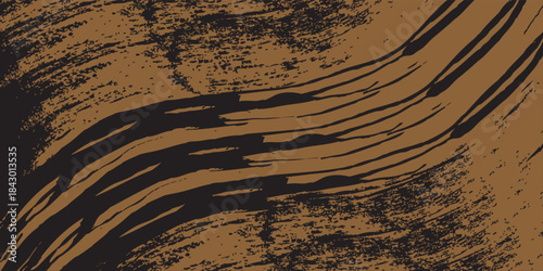  brushes brown color palette with a soft light-to-medium brown background. Curved brown lines