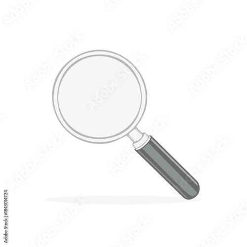 Magnifying glass for investigation research, data analysis, detective work, and search for information