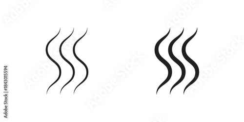 Smoke icon pictogram in trendy outline style. icon, sign or symbol.