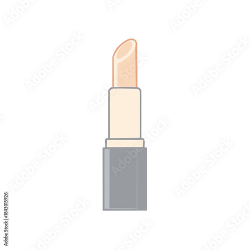 Simple Beige Lipstick Stick Illustration Beauty Product Cosmetic Object Makeup Item